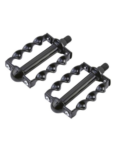 Twisted Flat Pedals 1/2 Black.